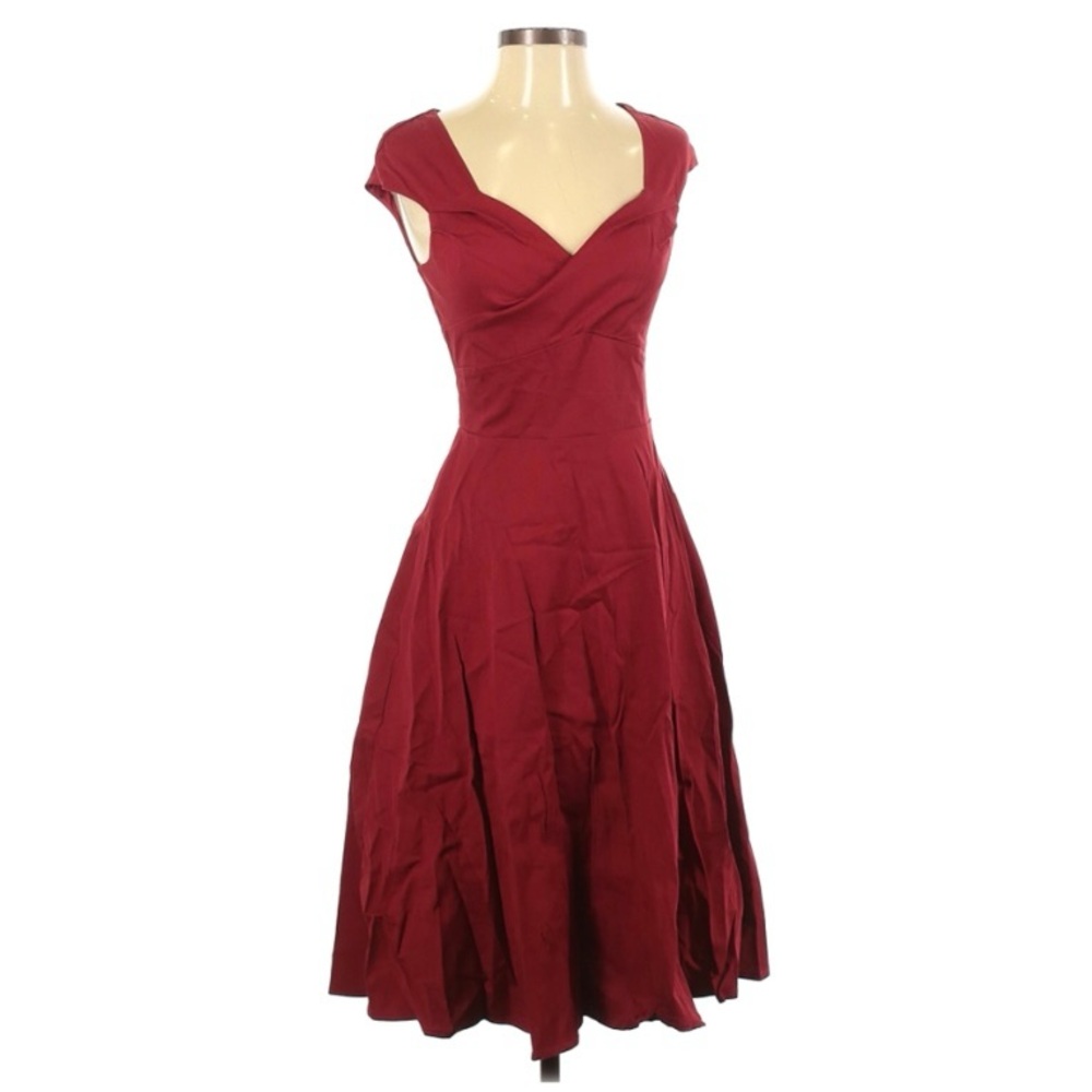 Red Retro A-line Dress